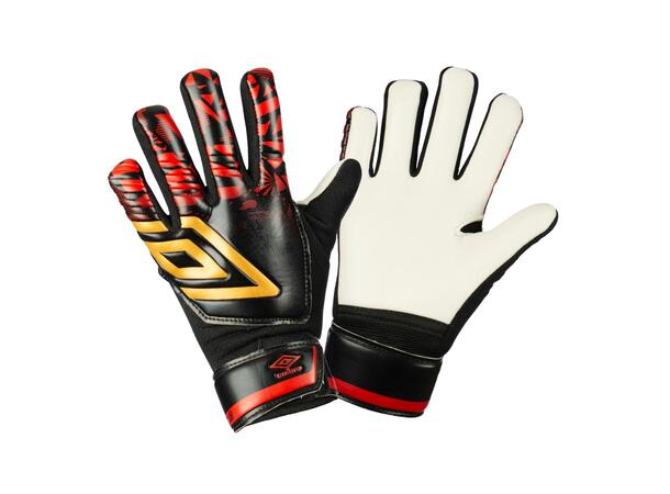 UMBRO Neo Club Glove Jr Sort/Gull 4 Keeperhanske til junior 