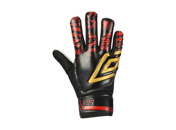 UMBRO Neo Club Glove Jr Sort/Gull 4 Keeperhanske til junior 