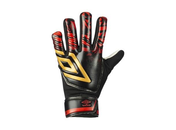 UMBRO Neo Club Glove Jr Sort/Gull 4 Keeperhanske til junior 