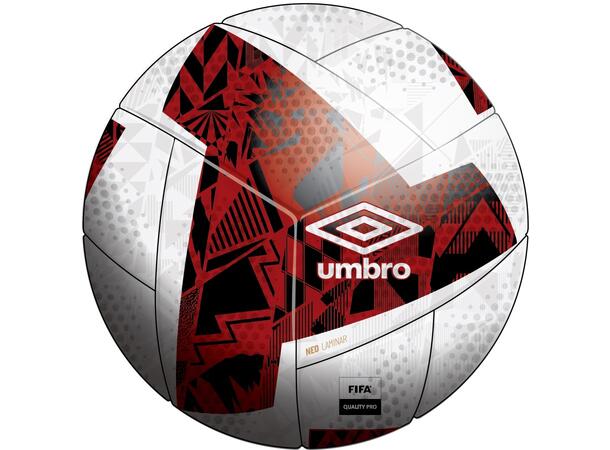 UMBRO Neo Laminar TB Hvit/Rød 5 Kampball - Thermo Bonded 25 