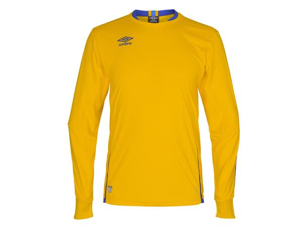 UMBRO UX Elite LS Jsy Gul/Blå XS Flott langermet spillertrøye 