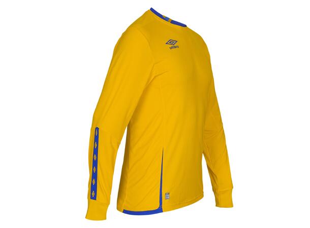 UMBRO UX Elite LS Jsy Gul/Blå XS Flott langermet spillertrøye 