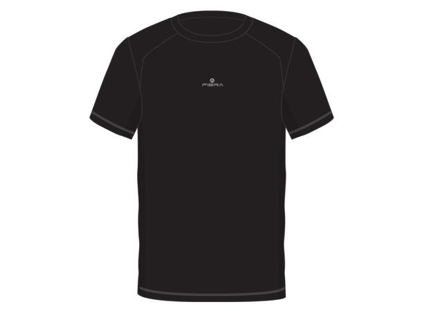 FIBRA Trn Tee Jr Sort 128 Trenings T-skjorte ti ljunior 