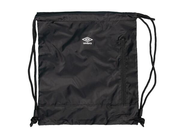 UMBRO Club Gymbag Sort OS Gymsekk med snor for stramming 