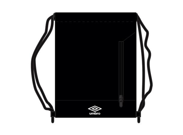 UMBRO Club Gymbag Sort OS Gymsekk med snor for stramming 