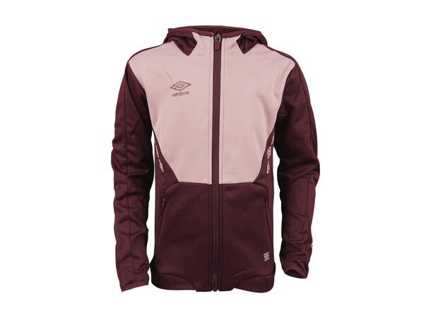 UMBRO Core Tech Hood Zip J Burgunder 128 Jakke med hette, i resirkulert polyester 