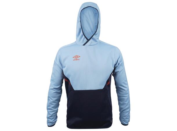 UMBRO Core Tech Hoodie Jr Lys blå 128 Hettegenser i resirkulert polyester 