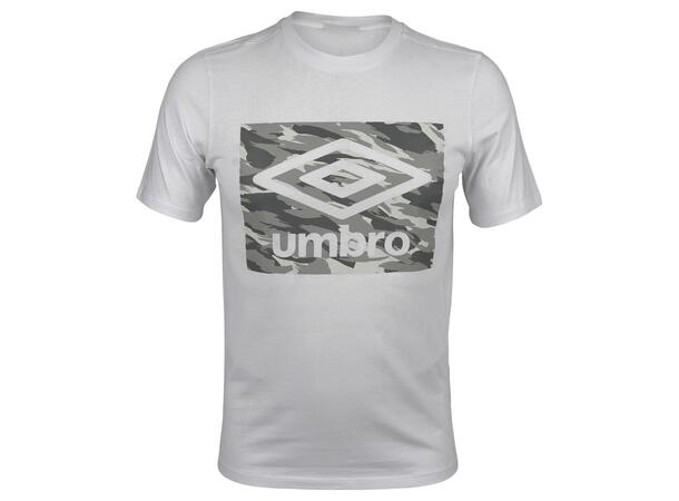 UMBRO FW Camo Graphic Tee Hvit XS Bomulls t-skjorte 