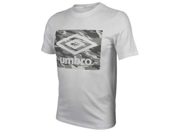 UMBRO FW Camo Graphic Tee Hvit XS Bomulls t-skjorte 