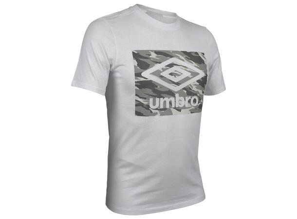 UMBRO FW Camo Graphic Tee Hvit XS Bomulls t-skjorte 