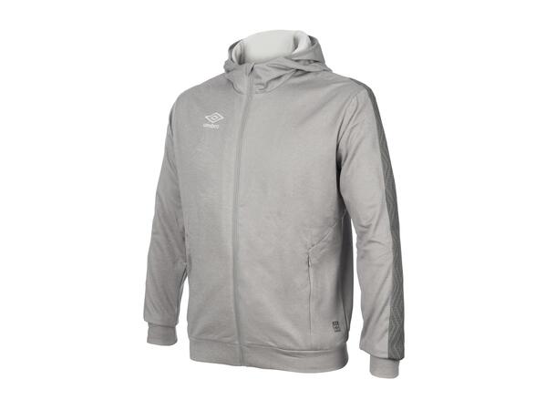UMBRO Flex Full Zip Hood J Lys grå 128 Jakke med hette i resirkulert polyester 