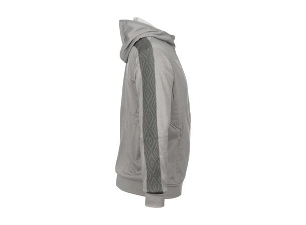 UMBRO Flex Full Zip Hood J Lys grå 128 Jakke med hette i resirkulert polyester 
