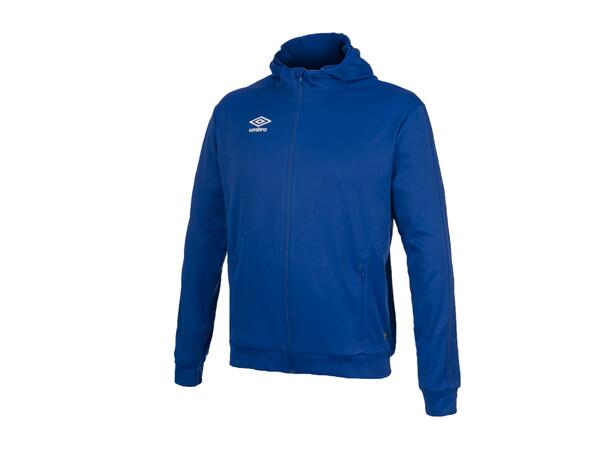 UMBRO Flex Full Zip Hood J MellomBlå 128 Jakke med hette i resirkulert polyester 