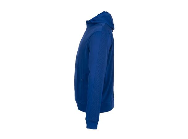 UMBRO Flex Full Zip Hood J MellomBlå 128 Jakke med hette i resirkulert polyester 