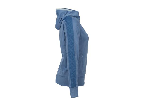 UMBRO Flex Full Zip Hood W Blå 36 Jakke med hette i resirkulert polyester 