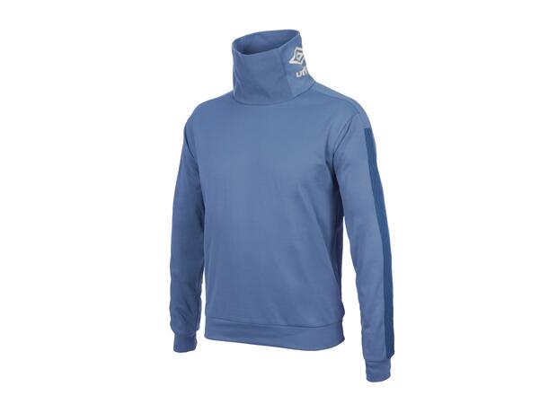 UMBRO Flex High Neck Sweat J Blå 128 Høyhalset genser i resirkulert polyester 