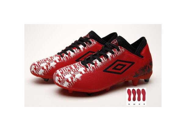 UMBRO Formation II IC VE Jr Rød 32 Fotballsko med borrelås 