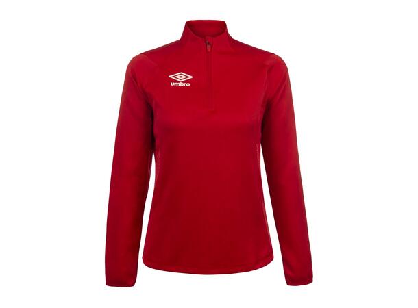 UMBRO Liga Half zip W Rød 38 Treningsgenser med glidelås i hals 
