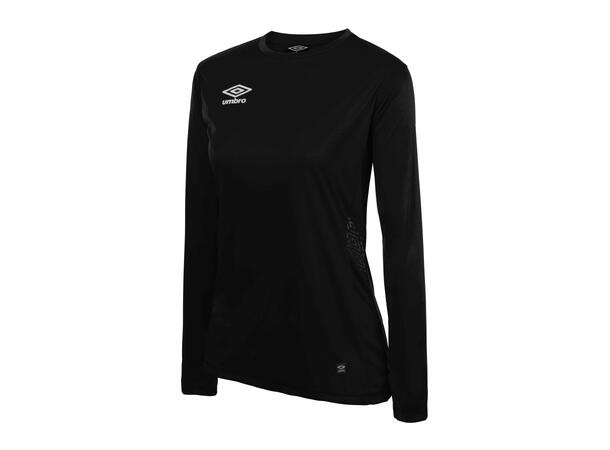 UMBRO Liga LS Jersey W Sort 34 Flott langermet spillertrøye til dame 