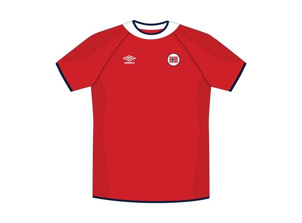 UMBRO Retro 2000 Home Jr Rød 116 Retro fotballskjorte Norge 