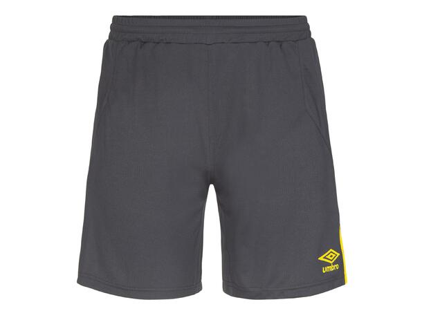 UMBRO UX Elite Shorts jr Sort/Gul 128 Flott spillershorts 