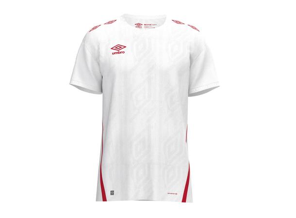 UMBRO UX Pro SS Jsy Hvit/Rød XS Flott kortermet spillertrøye 