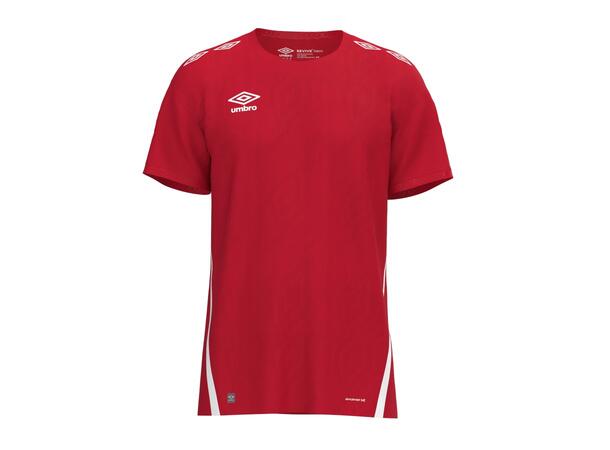 UMBRO UX Pro SS Jsy Jr Rød/Hvit 128 Flott kortermet spillertrøye junior 