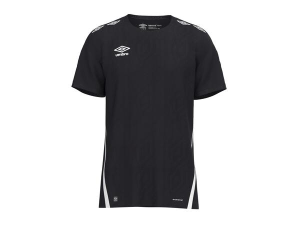 UMBRO UX Pro SS Jsy Jr Sort/Hvit 128 Flott kortermet spillertrøye junior 