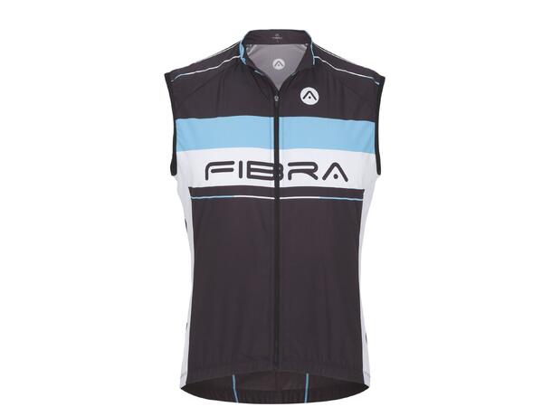 FIBRA Elite Bike Wind Vest Sort S Vindtett sykkelvest 