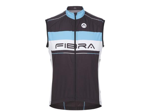 FIBRA Elite Bike Wind Vest Sort S Vindtett sykkelvest 