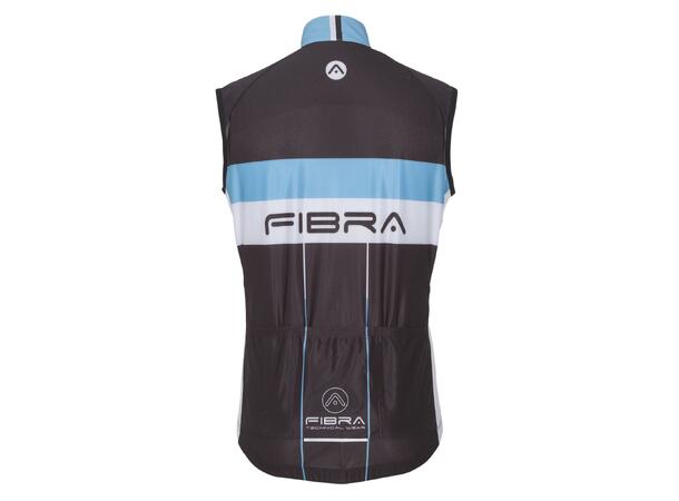 FIBRA Elite Bike Wind Vest Sort S Vindtett sykkelvest 