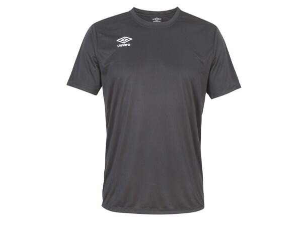 UMBRO Core Poly Tee jr Sort 128 Enkel, tekniske polyestertrøye 