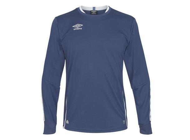 UMBRO UX Elite LS Jsy j Marine/Hvit 128 Flott langermet spillertrøye 