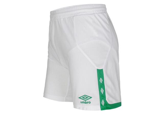 UMBRO UX Elite Shorts jr Hvit/Grønn 128 Flott spillershorts 