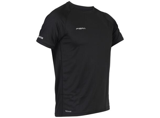 FIBRA Sync Logo Tee Jr Sort 116 Lett komfortabel T-skjorte for Jr. 