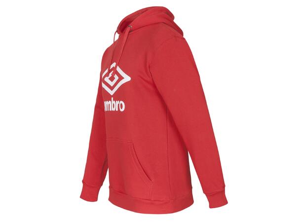 UMBRO Basic Logo Hood Rød XS Hettegenser med Umbrologo og lomme 