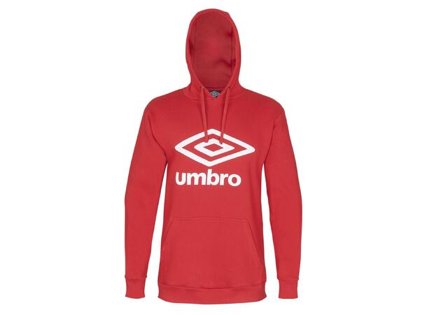 UMBRO Basic Logo Hood Rød XS Hettegenser med Umbrologo og lomme 