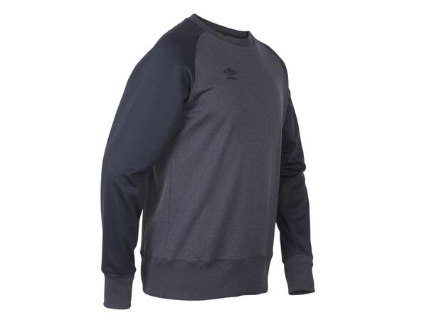 UMBRO Core Tech Crewneck Blå mel. 4XL Rundhalset genser i polyester til voksen 