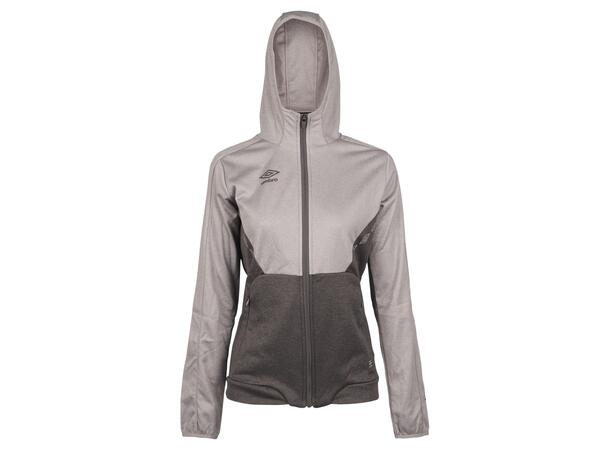 UMBRO Core Tech Hood Zip W Gråmelert 42 Jakke med hette, i resirkulert polyester 