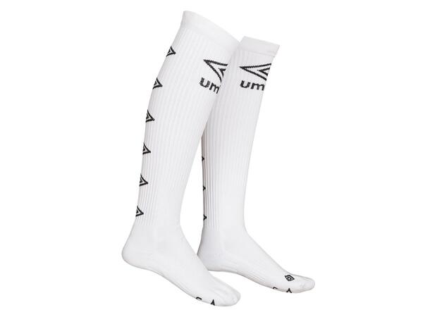 UMBRO UX Elite Handb. Sock L Hvit 35-39 Lang håndballstrømpe 