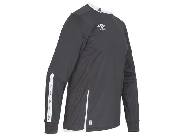 UMBRO UX Elite LS Jsy Sort/Hvit XS Flott langermet spillertrøye 