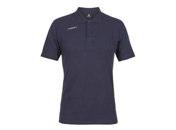 FIBRA Polo Pique Marine S Klassisk pikétrøye i bomull 
