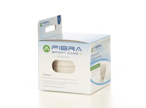 FIBRA Stretch Tape 5cm x 4,5m Hvit 0 Elastic Adhesive Bandage 5 cm x 4,5m 