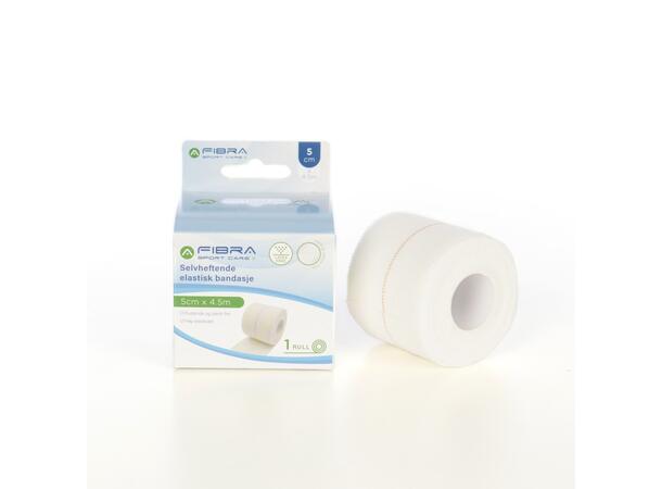 FIBRA Stretch Tape 5cm x 4,5m Hvit 0 Elastic Adhesive Bandage 5 cm x 4,5m 