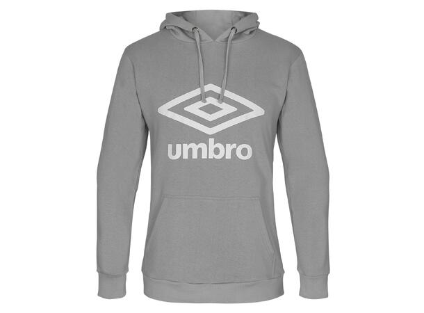 UMBRO Basic Logo Hood jr Grå 116 Hettegenser med Umbrologo og lomme 