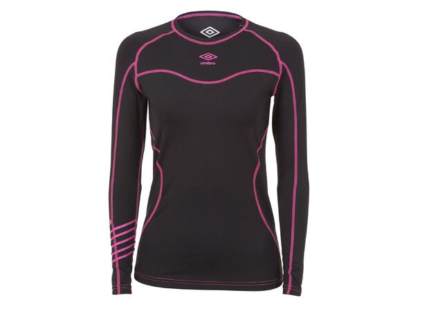 UMBRO Moonstar comp top Sort 34 Kompresjonstop med lang erm 