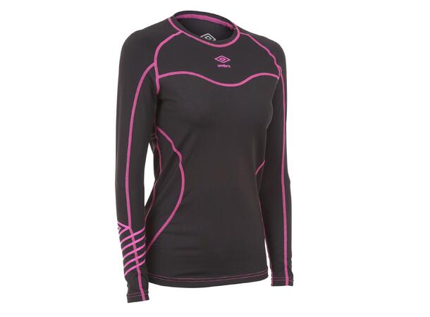 UMBRO Moonstar comp top Sort 34 Kompresjonstop med lang erm 