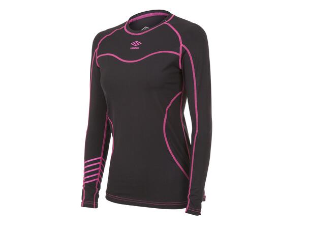 UMBRO Moonstar comp top Sort 34 Kompresjonstop med lang erm 