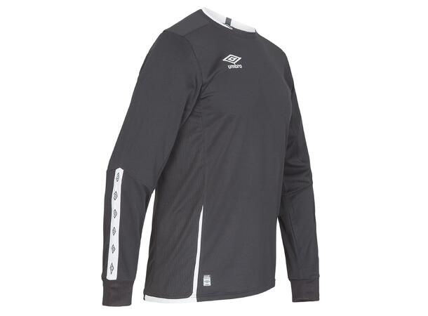 UMBRO UX Elite LS Jsy Sort/Hvit S Flott langermet spillertrøye 