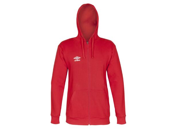 UMBRO Basic Hood Jacket jr Rød 116 Hettegenser med liten logo 